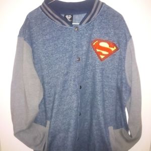 DC Comics Men's XXL Superman Baseball Jacket.